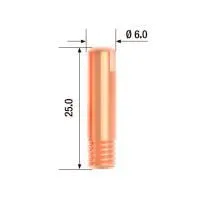 FUBAG Контактный наконечник M6х25 мм ECU D=0.8 мм  (10 шт.)