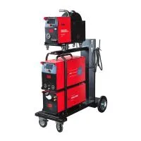 FUBAG Сварочный полуавтомат XMIG 500T DW PULSE + Подающий механизм DRIVE XMIG DW PULSE  + Горелка FB 550W 3m + Блок жидкостного охлаждения Cool XMIG + Шланг-пакет 5 метров 95мм2 14 pol с жидкостным охлаждением + Тележка
