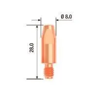 FUBAG Контактный наконечник M6х28 мм ECU D=1.6 мм  (25 шт.)