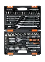 Набор инструментов АВТО, 1/2" , 1/4" , CrV, в кейсе 82 предм Вихрь