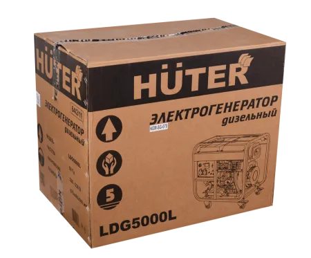 Электрогенератор дизельный LDG 5000L Huter