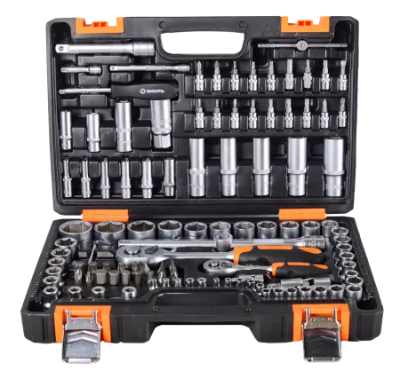 Набор инструментов, 1/2", 1/4", CrV, в кейсе 108 предметов Вихрь