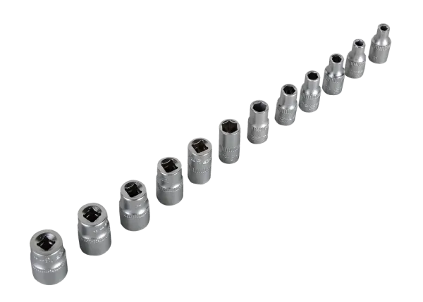Набор инструментов, 1/4" , CrV, пластиковый кейс 29 предм Вихрь