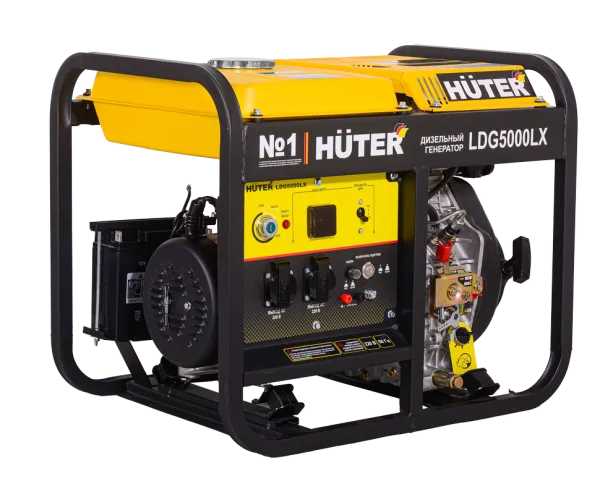 Электрогенератор дизельный LDG 5000LX Huter