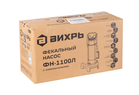 Фекальный насос Вихрь ФН-1100Л с измельчителем
