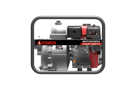 Бензиновая мотопомпа для сильнозагрязнённой воды A-iPower AWP100TX