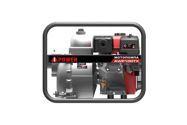 Бензиновая мотопомпа для сильнозагрязнённой воды A-iPower AWP100TX