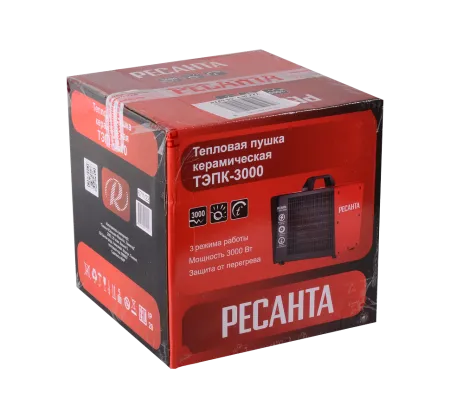 Электрическая тепловая пушка РЕСАНТА ТЭПК-3000