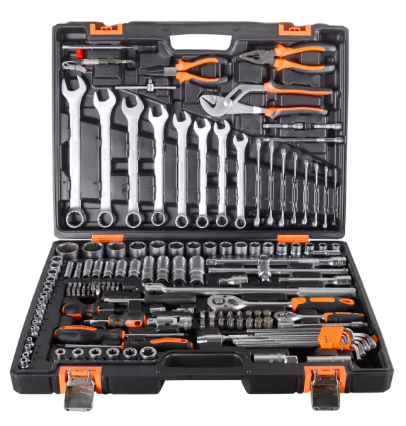 Набор инструментов, 1/2", 1/4", CrV, в кейсе 151 предмет Вихрь