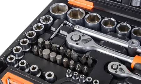 Набор инструментов, 1/2", 1/4", CrV, в кейсе 108 предметов Вихрь