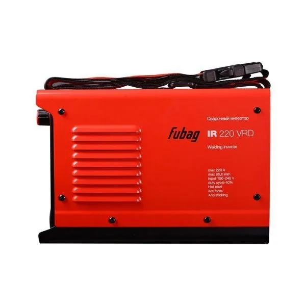FUBAG Сварочный инвертор IR 220 V.R.D. + Маска сварщика Хамелеон IQ 5-13D M + Электрод сварочный с рутиловым покрытием FB 3 D3.0 мм (пачка 0.9 кг) в ПОДАРОК!