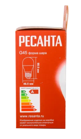 Лампа светодиодная Ресанта LL-R-G45-7W-230-4K-E27