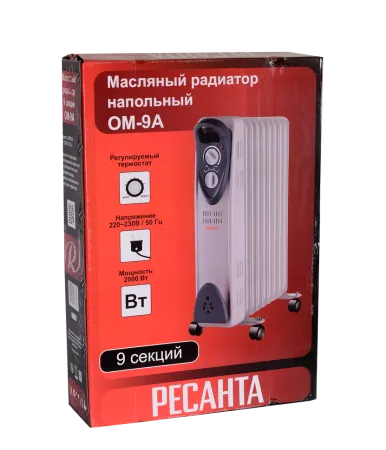 Масляный радиатор РЕСАНТА ОМ-9А