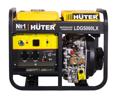 Электрогенератор дизельный LDG 5000LX Huter