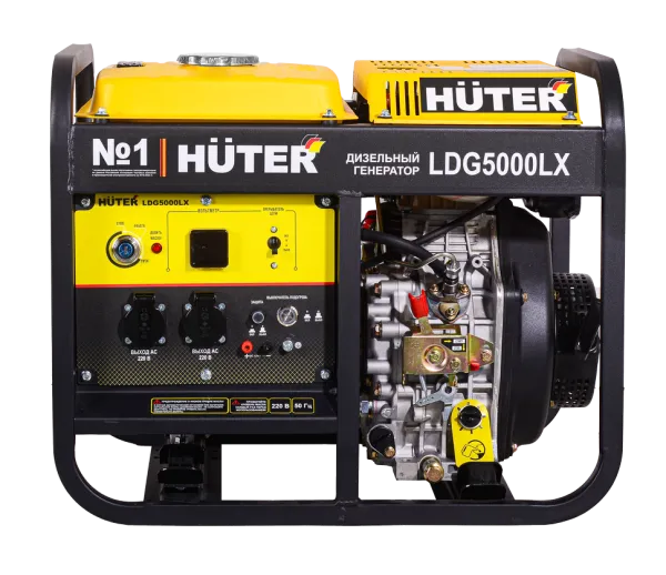 Электрогенератор дизельный LDG 5000LX Huter