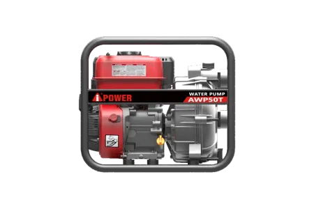 Бензиновая мотопомпа для грязной воды A-iPower AWP50T