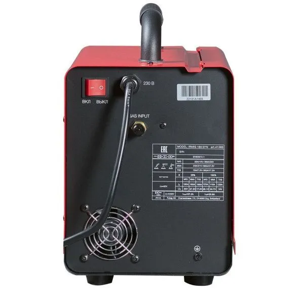FUBAG Сварочный полуавтомат IRMIG 180 SYN (с горелкой 250А в комплекте) (8641809) + Маска сварщика Хамелеон IR 9-13N S (38072) + Сварочные краги на подкладке красные FWGN 10R (641180)