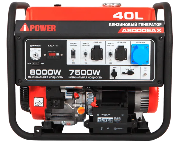 Портативный бензиновый генератор A-iPower A8000EAX