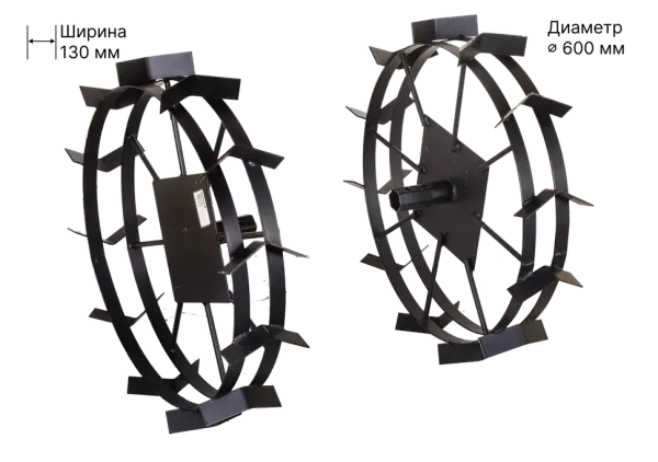Грунтозацеп 600/130 для Huter МК-9500, МК-11000, МК-13000, МК-15000 (шест. 32 мм) (2 шт.)