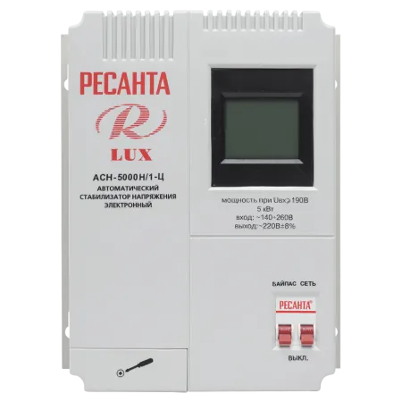 Стабилизатор напряжения серии LUX РЕСАНТА АСН-5000Н/1-Ц