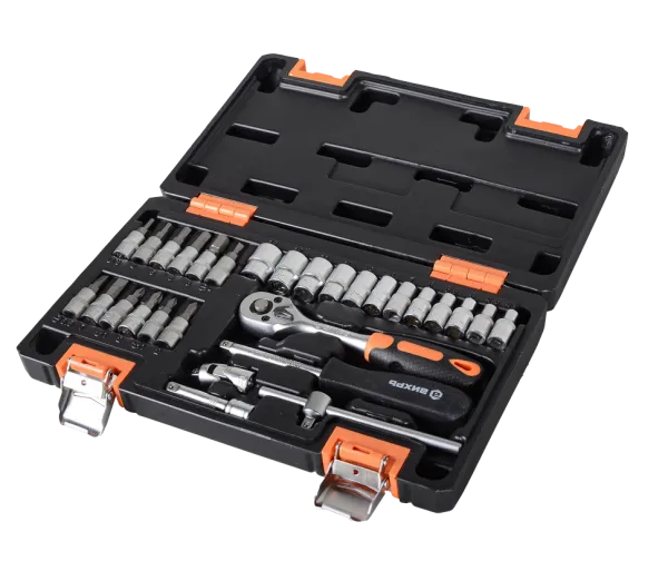Набор инструментов, 1/4" , CrV, пластиковый кейс 29 предм Вихрь