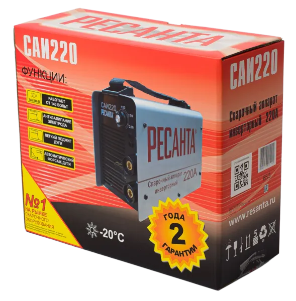 Сварочный аппарат инверторный Ресанта САИ 220