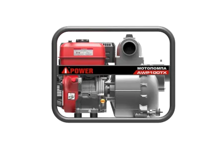 Бензиновая мотопомпа для сильнозагрязнённой воды A-iPower AWP100TX