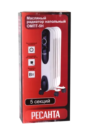 Масляный радиатор РЕСАНТА ОМПТ-5Н