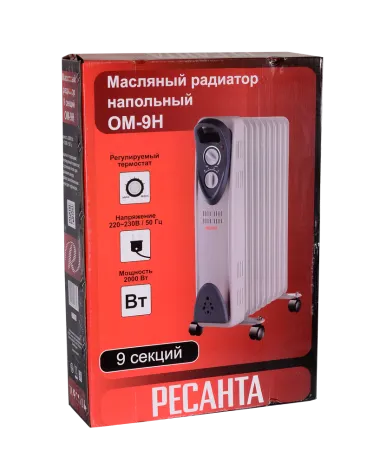 Масляный радиатор РЕСАНТА ОМ-9Н