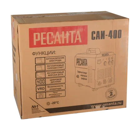 Сварочный аппарат инверторный Ресанта САИ 400