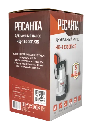 Дренажный насос Ресанта НД-15300П/35