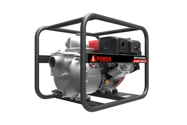Бензиновая мотопомпа для сильнозагрязнённой воды A-iPower AWP100TX
