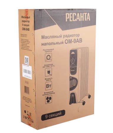 Масляный радиатор Ресанта ОМ-9АВ