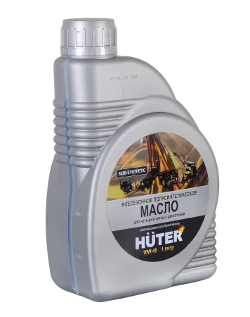 Масло моторное 10W-40 полусинтетическое для четырёхтактных двигателей Huter