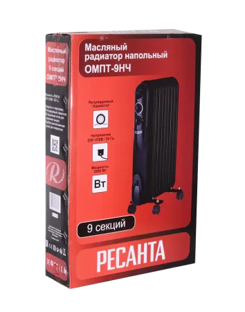 Масляный радиатор РЕСАНТА ОМПТ-9НЧ