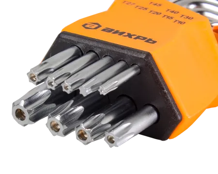 Набор ключей имбусовых Вихрь Torx , 9 шт, T10-T50