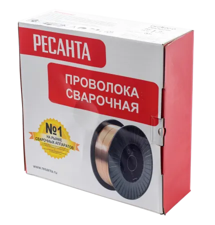 Сварочная проволока Ресанта СВ-08Г2С-О, Ф1,2 мм Катушка 15кг