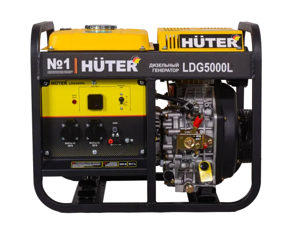 Электрогенератор дизельный LDG 5000L Huter