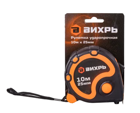 Рулетка ВИХРЬ 10м х 25мм