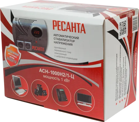 Стабилизатор напряжения серии LUX РЕСАНТА АСН-1000Н2/1-Ц