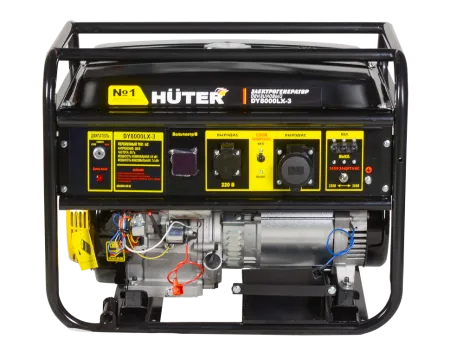 Портативный бензогенератор Huter DY8000LX-3