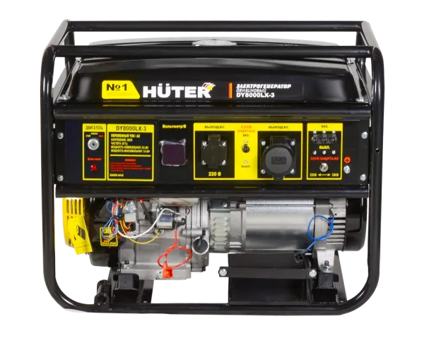 Портативный бензогенератор Huter DY8000LX-3
