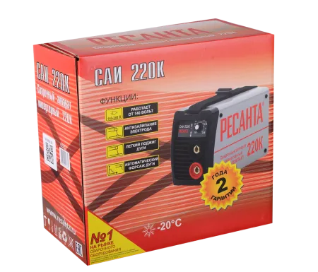 Сварочный аппарат инверторный Ресанта САИ 220К (компакт)