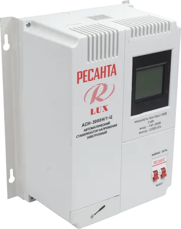 Стабилизатор напряжения серии LUX РЕСАНТА АСН-3000Н/1-Ц
