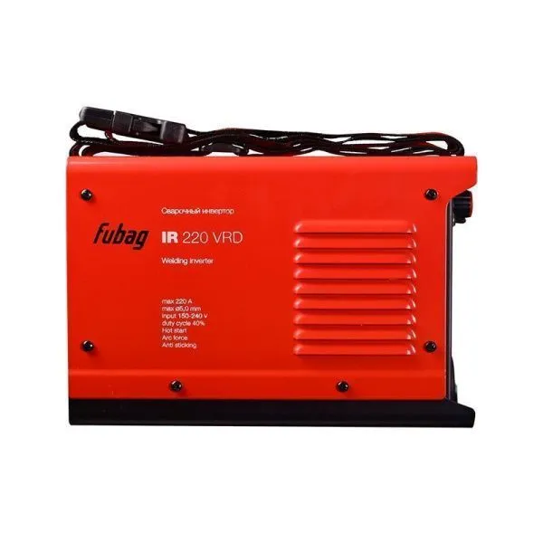 FUBAG Сварочный инвертор IR 220 V.R.D. + Маска сварщика Хамелеон IQ 5-13D M + Электрод сварочный с рутиловым покрытием FB 3 D3.0 мм (пачка 0.9 кг) в ПОДАРОК!