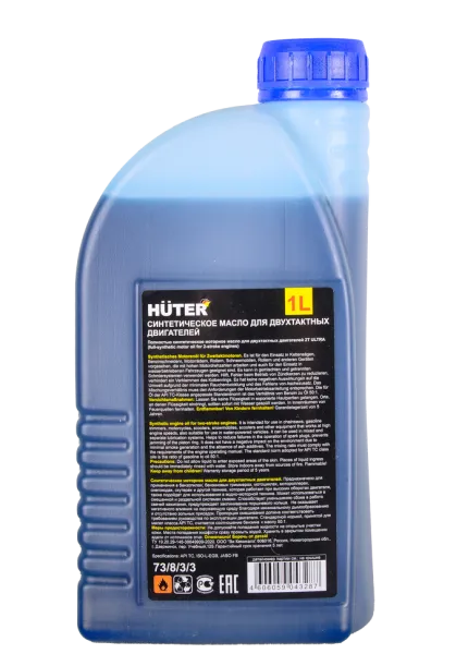Масло 2Т ULTRA синтетическое для двухтактных двигателей, для техники Huter, 1л