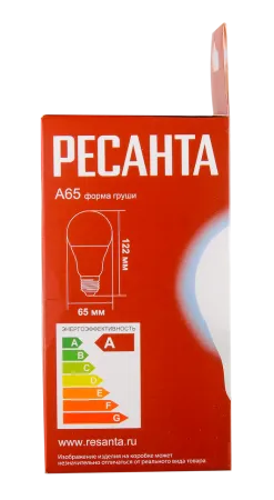 Лампа светодиодная Ресанта LL-R-A65-15W-230-6K-E27