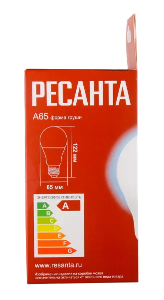 Лампа светодиодная Ресанта LL-R-A65-15W-230-6K-E27