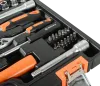 Набор инструментов, 1/2", 1/4", CrV, пластиковый кейс 76 предмета Вихрь