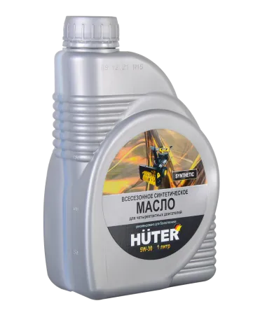 Масло моторное 5W-30 синтетическое для четырёхтактных двигателей Huter